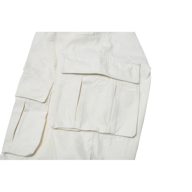 CARGO LOOSEFIT DENIM PANTS IVORY