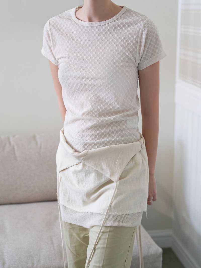 BACK OPEN T [ PEARL ]