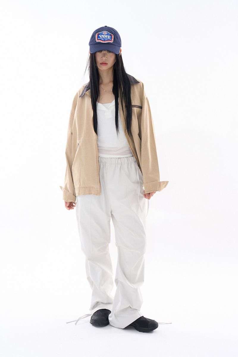 Oxford vintage zip-up work jacket