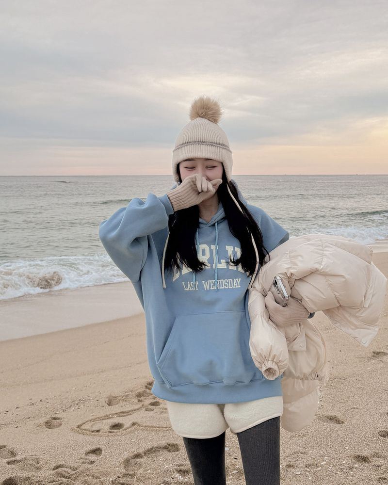 Overfit fleece hoodie