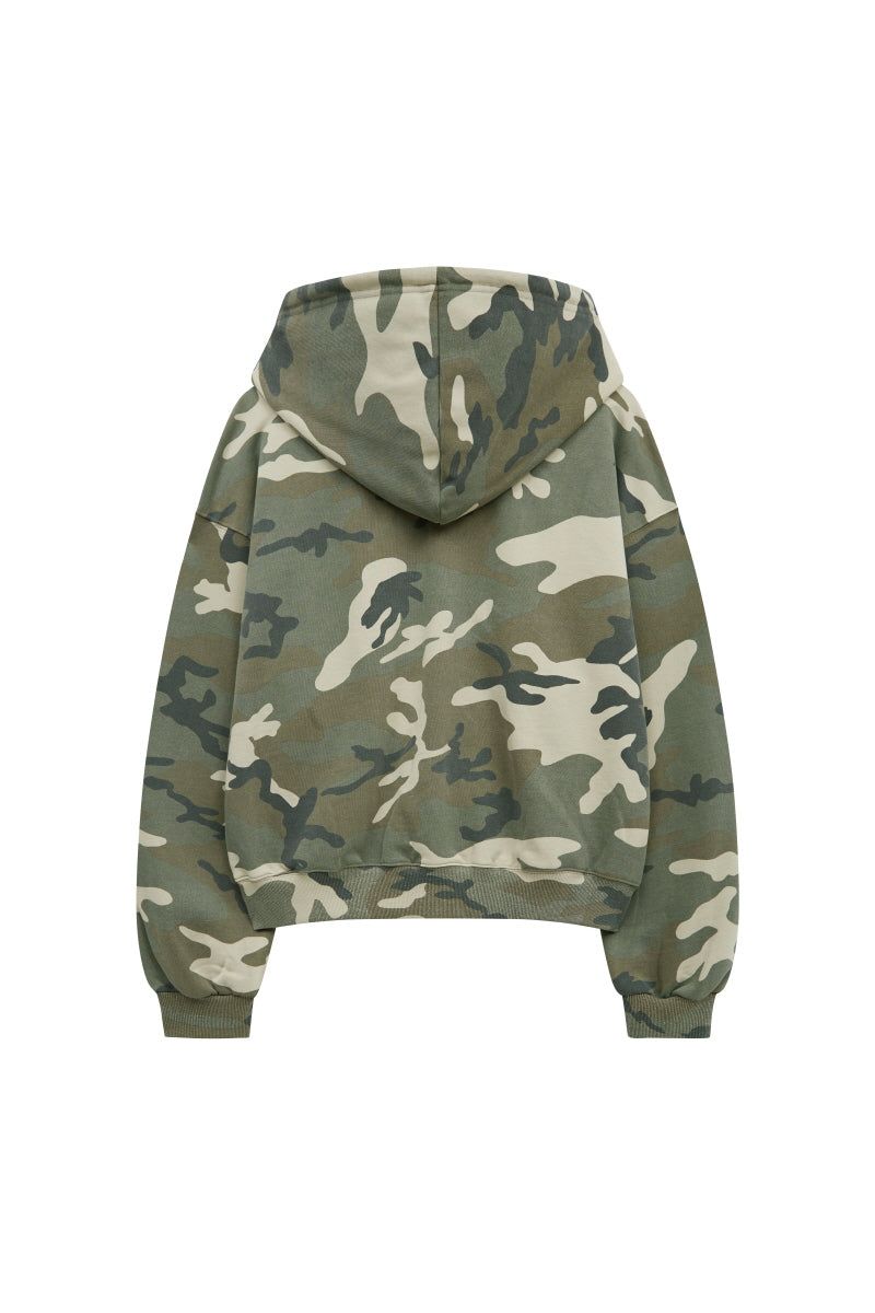 lg camo hood zip up (beige)