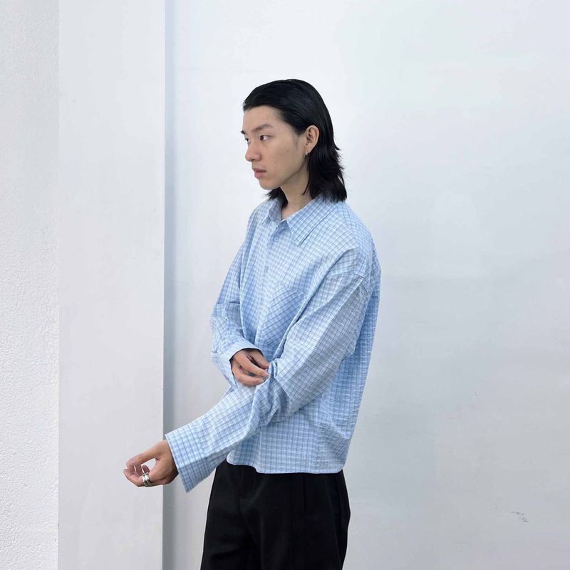 Minimalist Wide Straight-hem Shirt