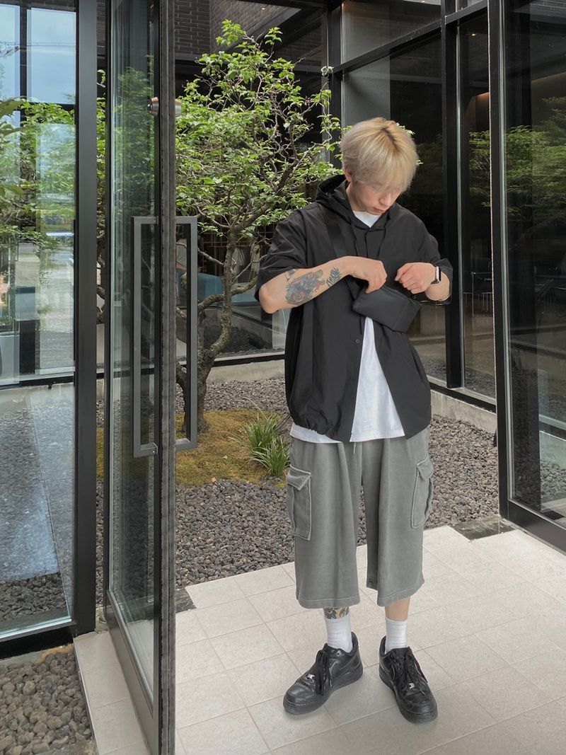 Pigment Sweat Cargo Half Pants 3C