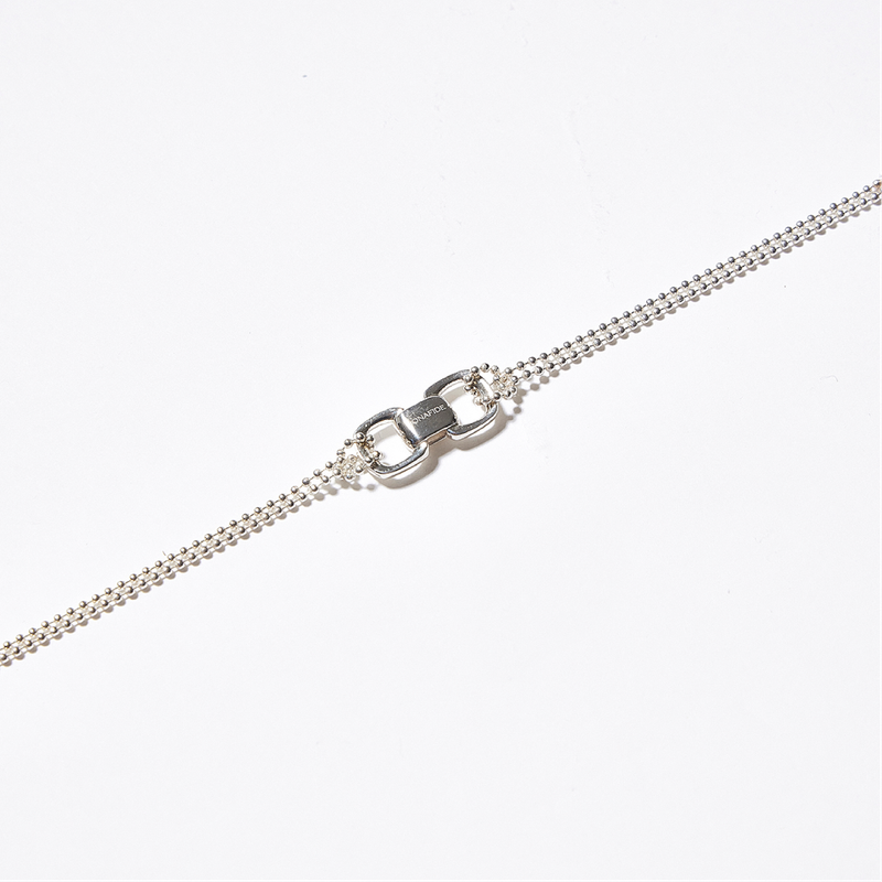BONAFIDE JEWELRY(ボナファイドジュエリー)の「Square Link Mini Stud Earrings(Accessories)」