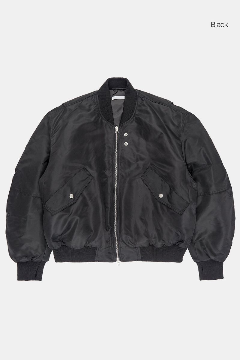 Nerd shirring MA-1 padded jumper