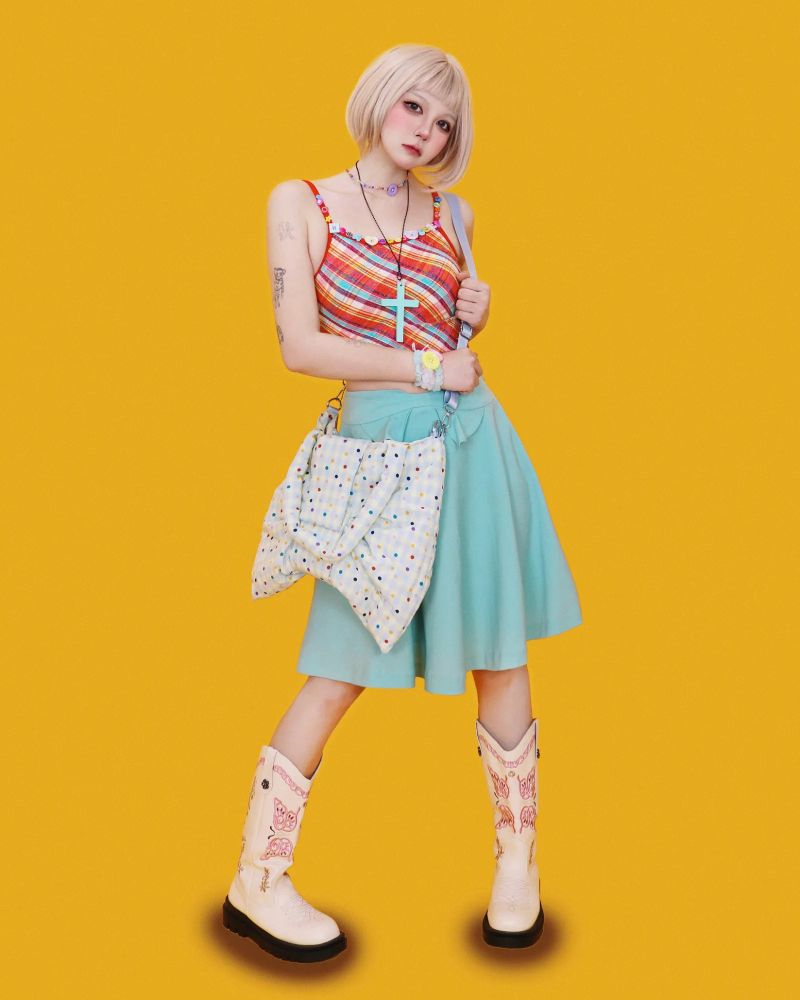 lovely dot ribbon bag (4color)