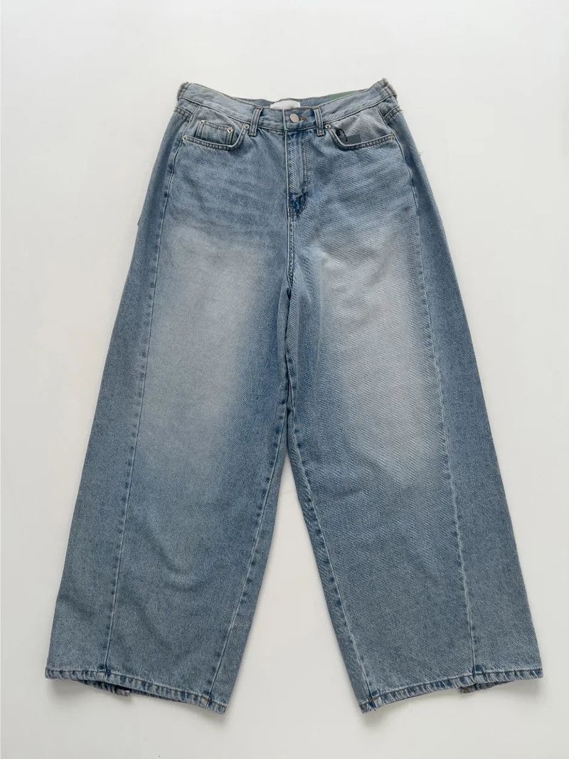 552 Cut-out Wide Denim Pants