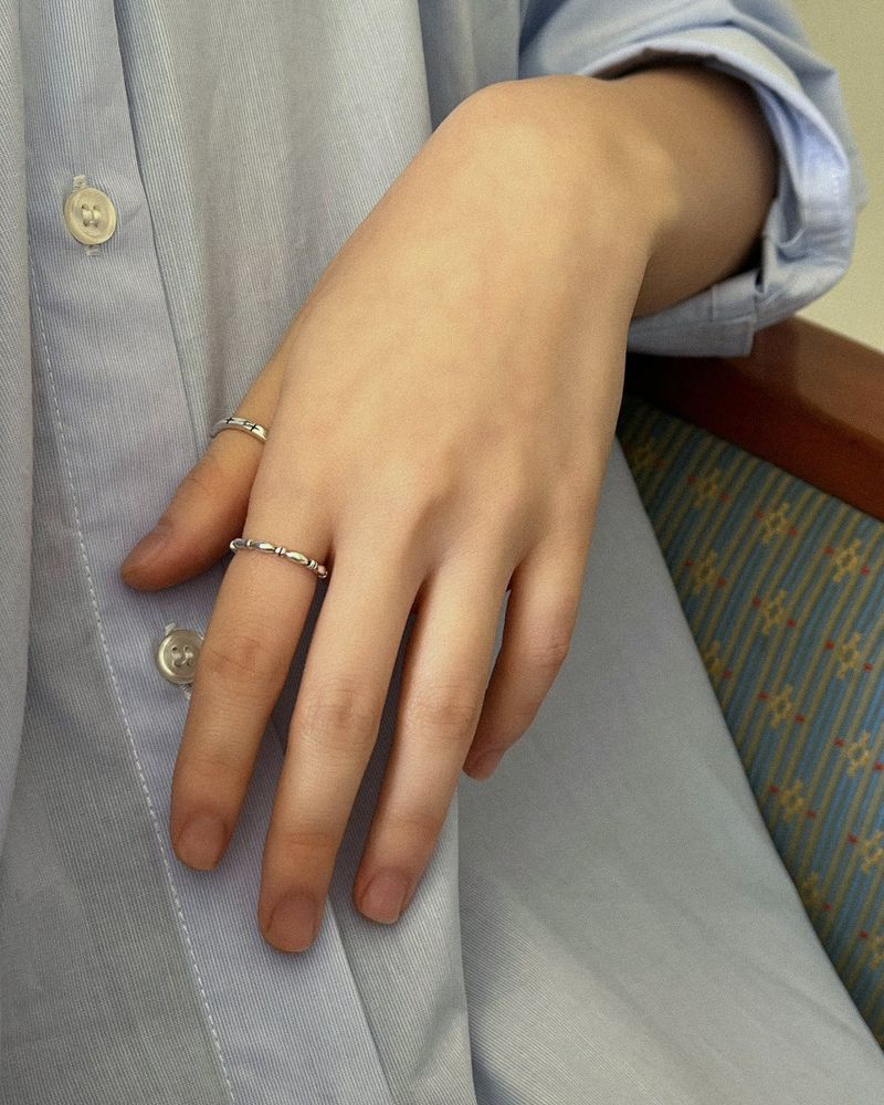 Hove cross ring (silver) *1PCS