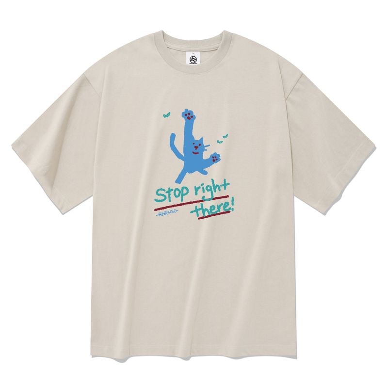 STOP BLUE T-SHIRTS