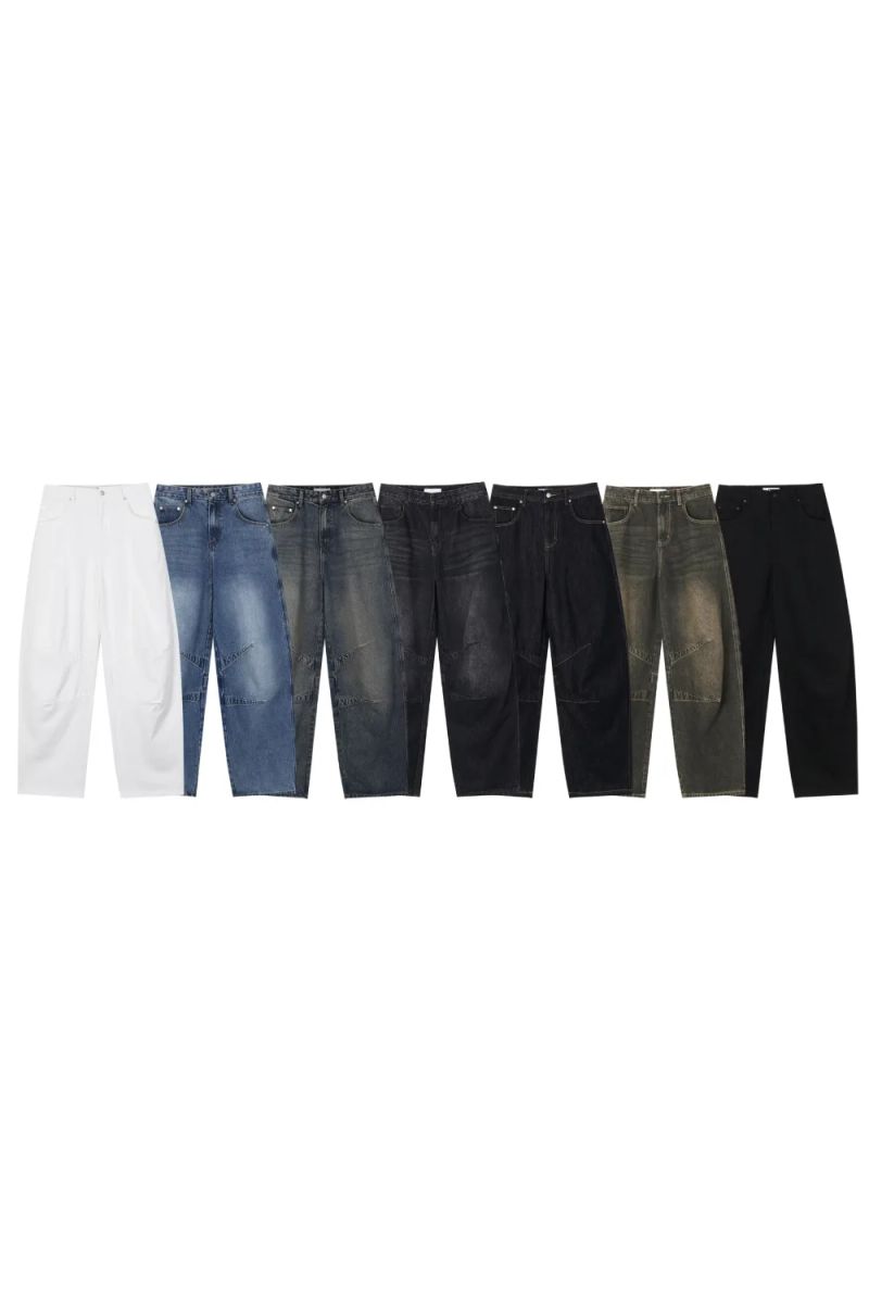 [1+1] LMN All Day Paneled Wide Denim Pants (7 colors)