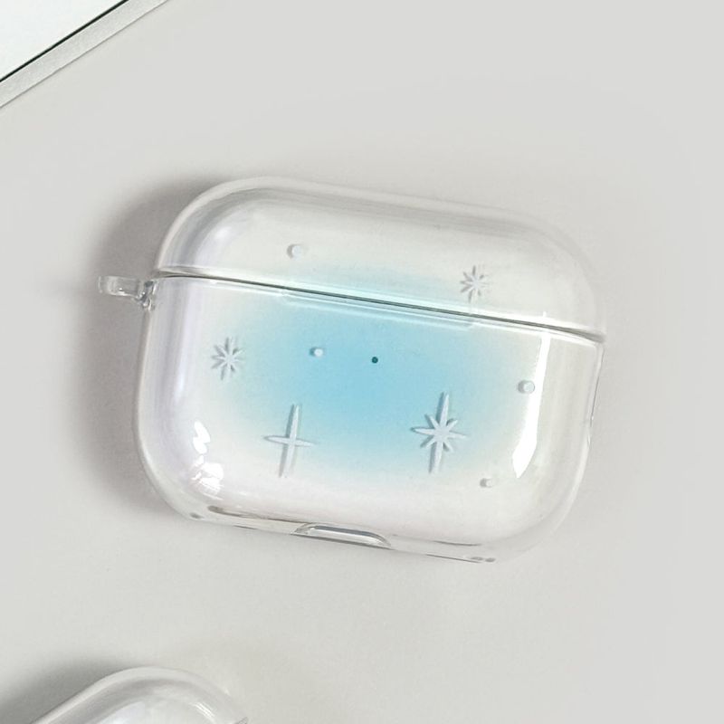 Monani Studio（モナニースタジオ）の「[AirPods] トゥインクルスターハードケース (ブルー) (オンリーケース)（スマホグッズ/小物）」