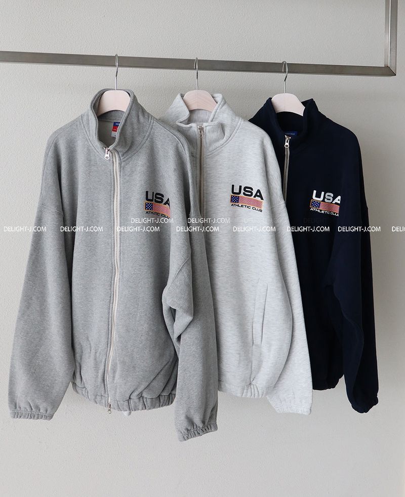 [UNISEX] American fleece zip-up jacket