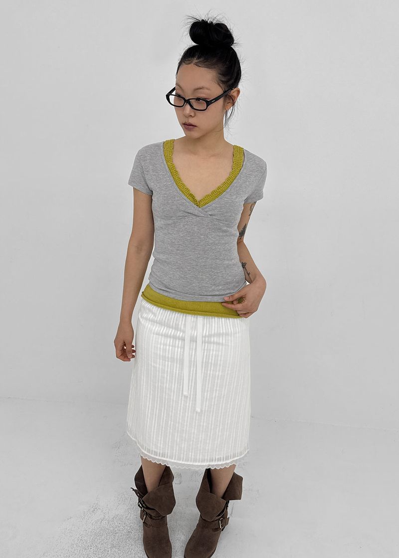 [MADE] Koishi Wrap Short Sleeve Top