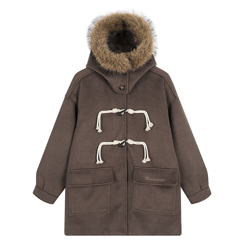 Cozy&Kitsch（コージーアンドキッチ）の「Rove Fur Hood Rope Duffel Coat（Jackets/Outerwear）」