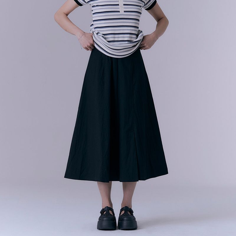 Essential flare skirt (BLACK)
