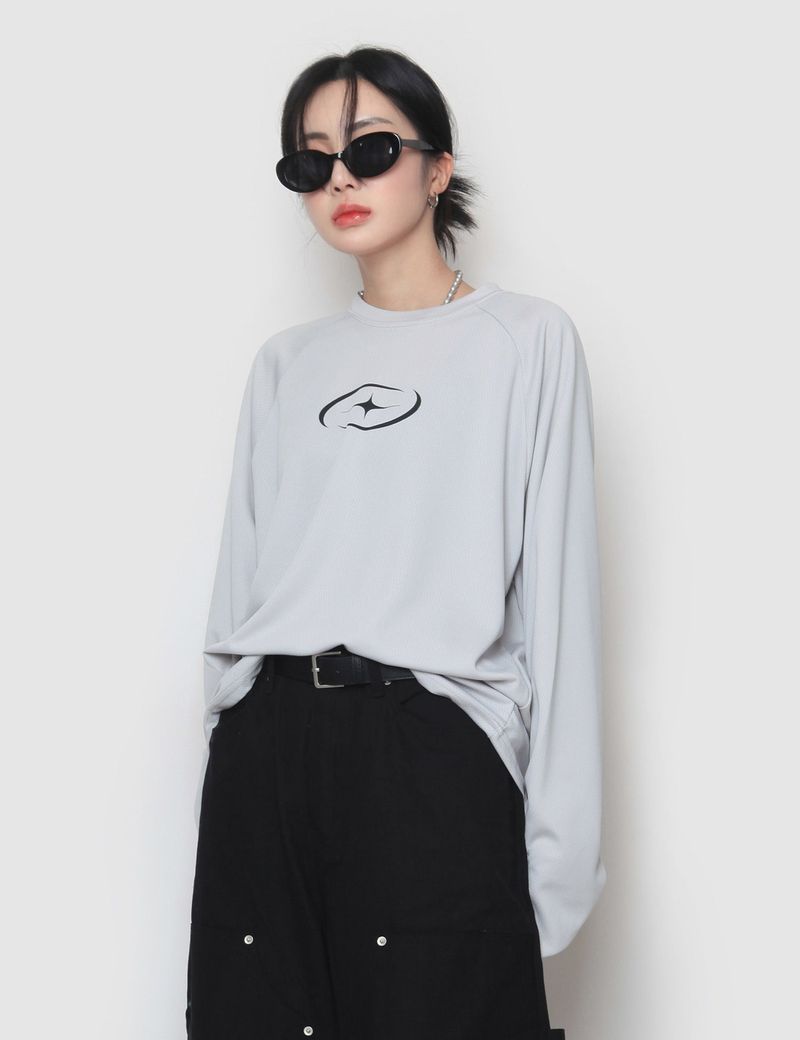 nutellike(ヌテールライク)の「Y2K Warmer Mesh Long-Sleeved T-Shirt(Tops)」