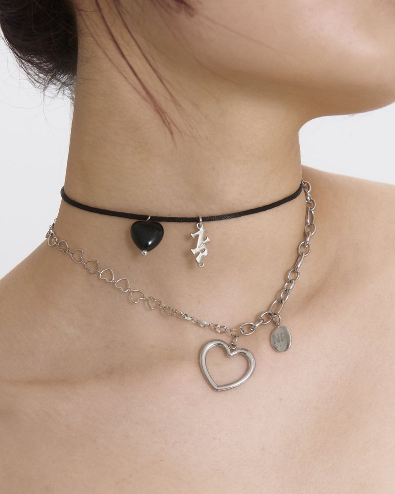 [Porter] Loveseal hearting necklace