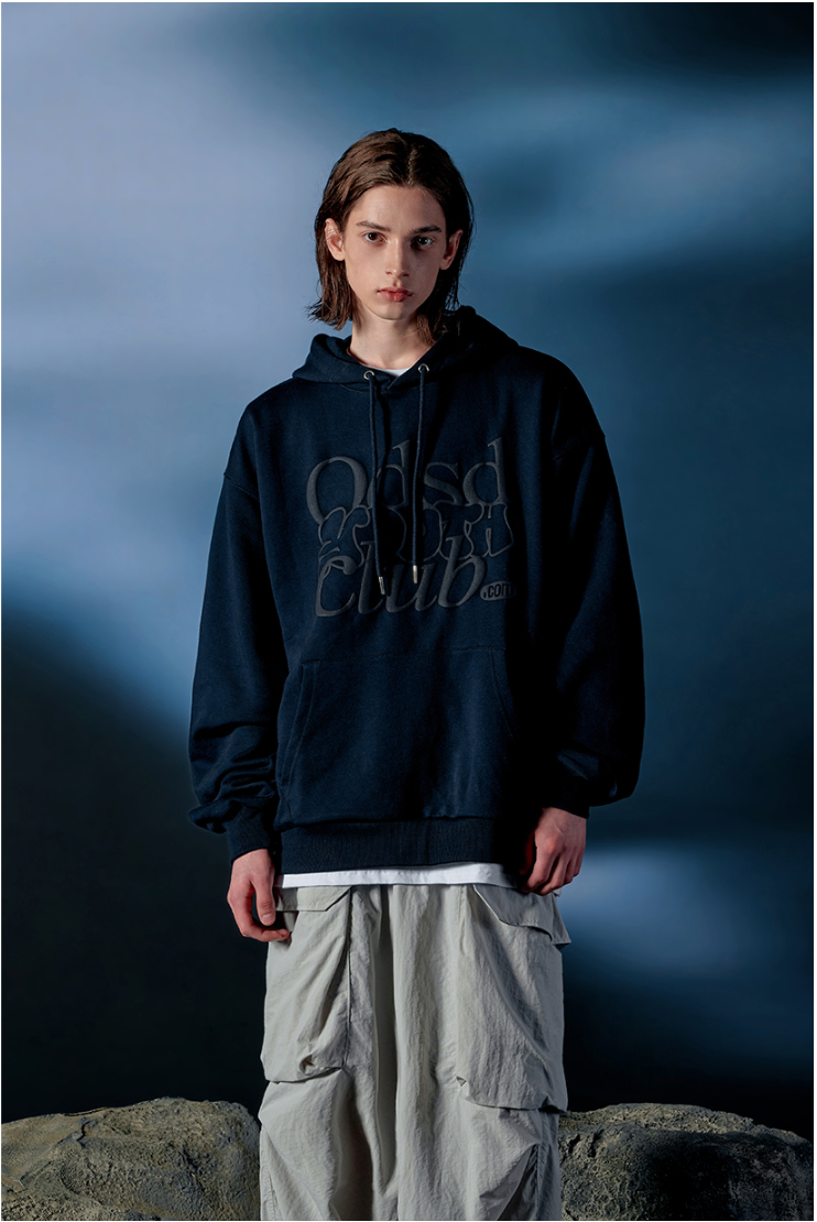 ODSD Embossing Logo Oversized Fit Hoodie