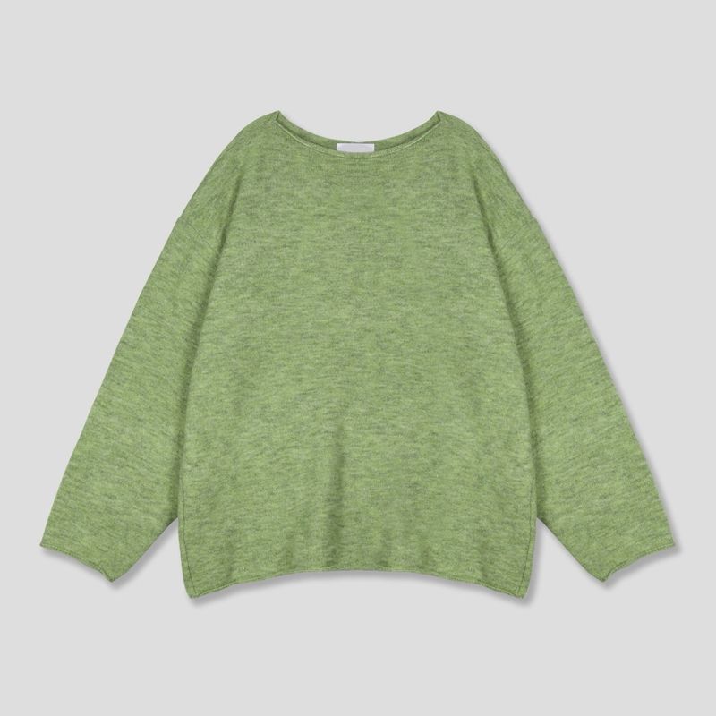 Lips Boatneck Over Knit 4C