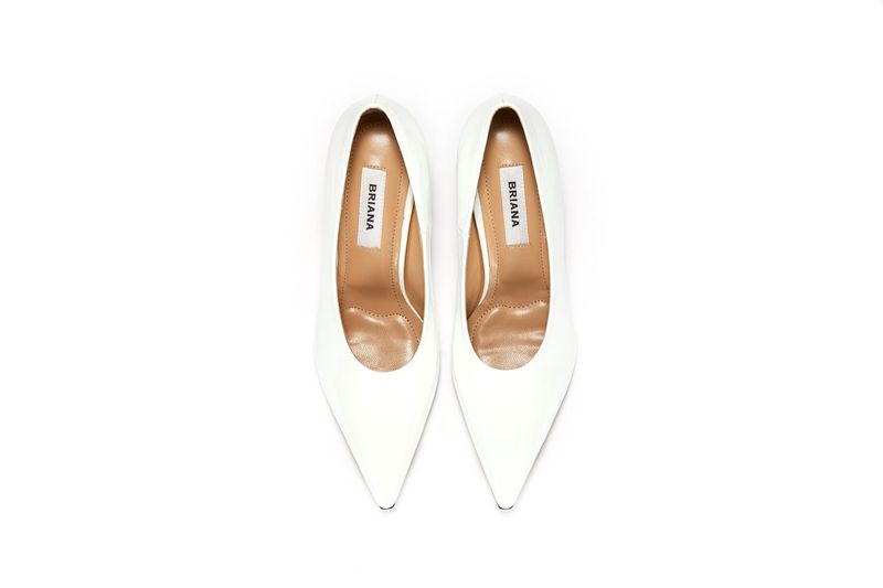 Cat Pumps_White Patent