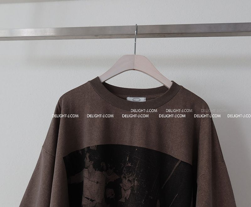 Layered printed oversized fit T-shirt