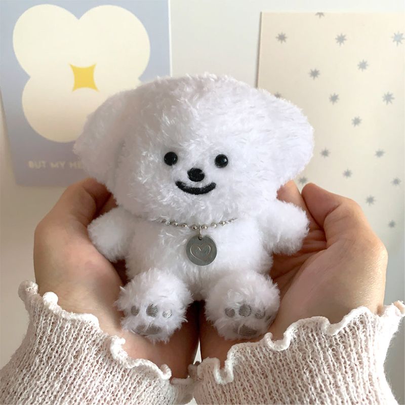 Plush Poodle Puppy Keychain (Necklace SET)