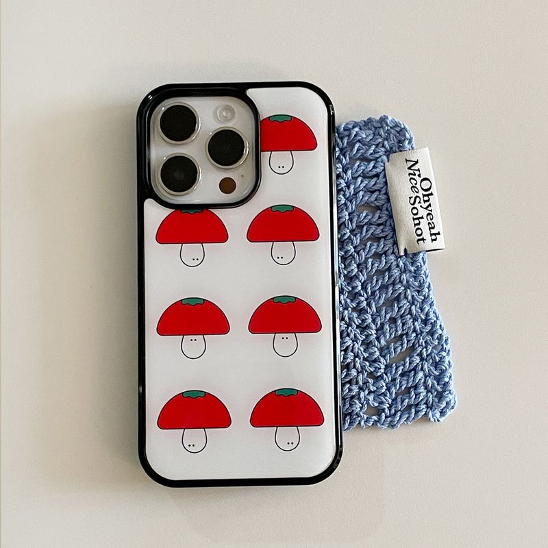 Ohyeah Nice Sohot（オナッソ）の「トマトホワイトエポキシフォンケース（スマホグッズ/小物）」