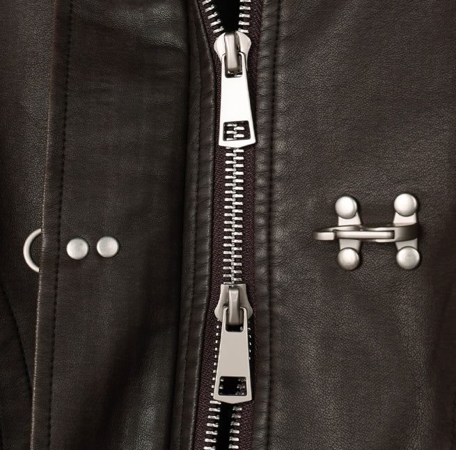 Tonyed Hook Washed Leather Jumper