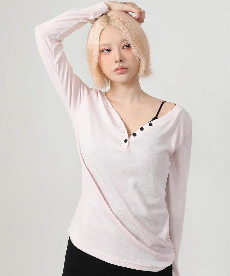 Button Slim Fit Knit