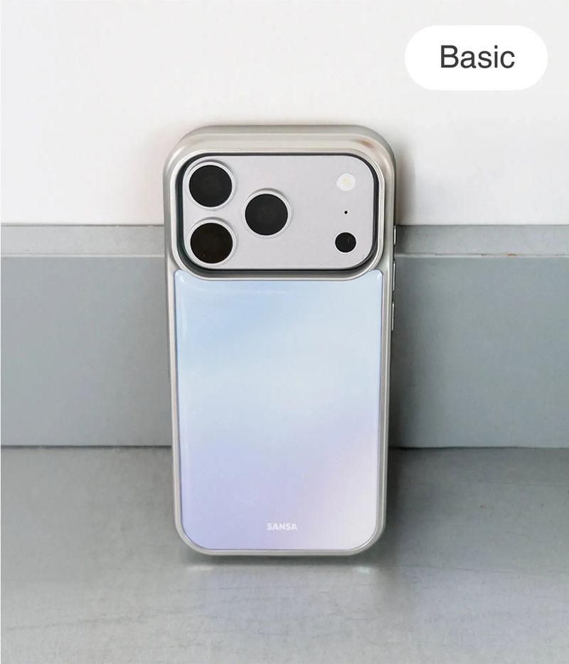 SANSA（サンサ）の「オーバーキャスト ブラック シルバー アイフォン ギャラクシー ケース(Basic)（スマホグッズ/小物）」