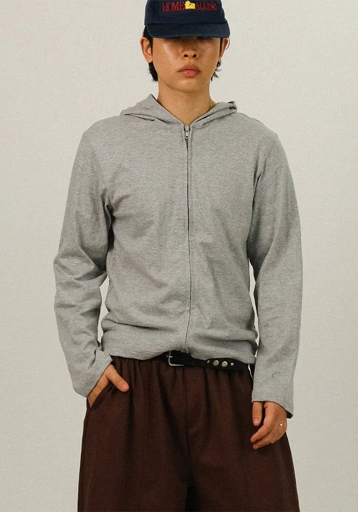 SEMIKAJI（セミカジ）の「RNスラブクロップジップアップフーディ（トップス）」