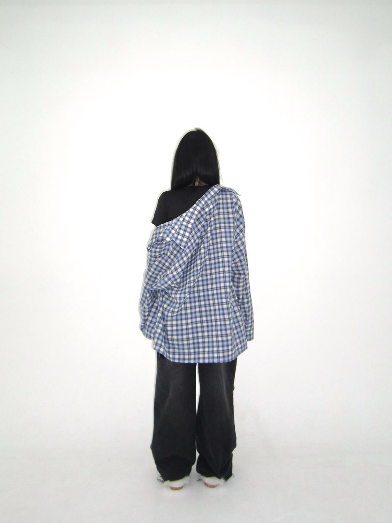 Linen checkered shirt