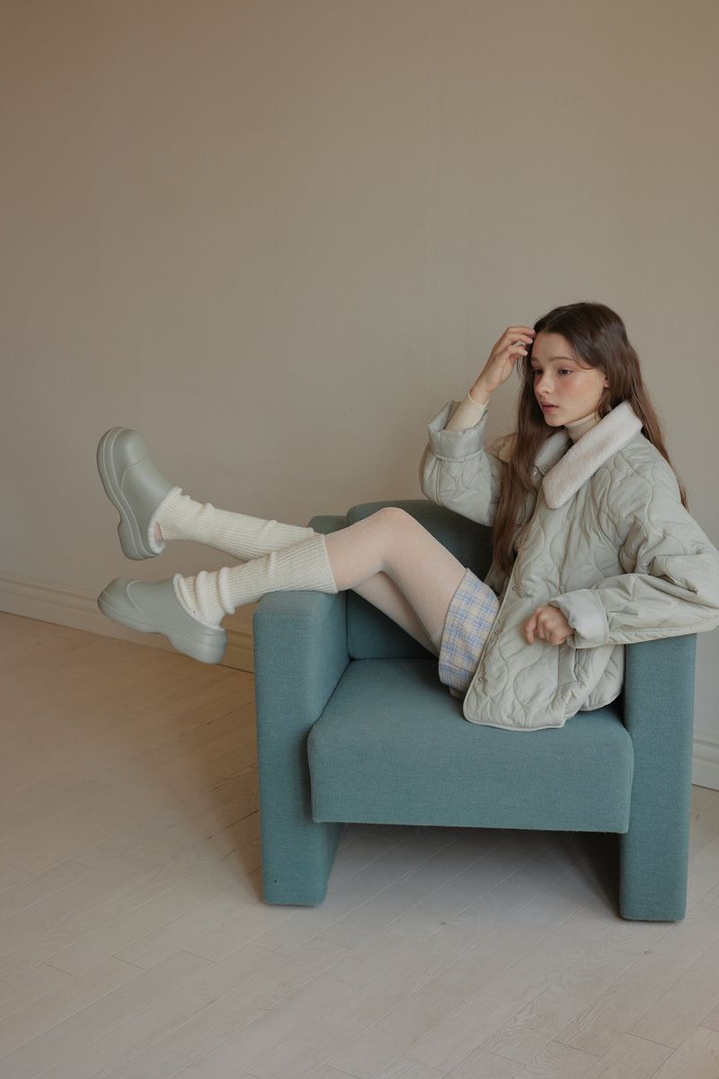Wednesday Evening Winter Clog - Sage Green