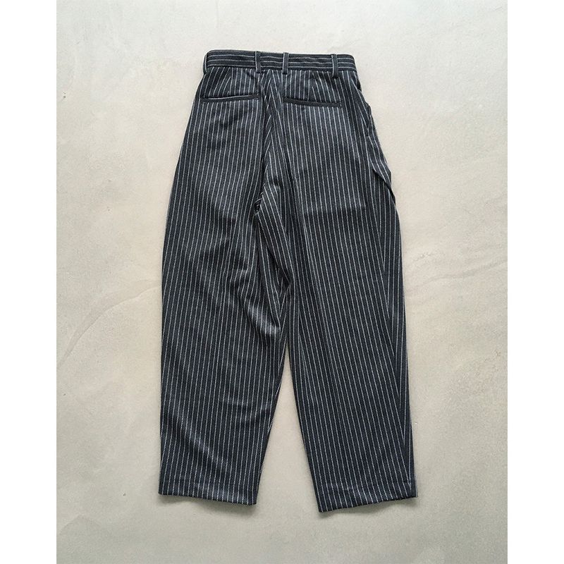 [UNISEX] Stripe Curved Slacks