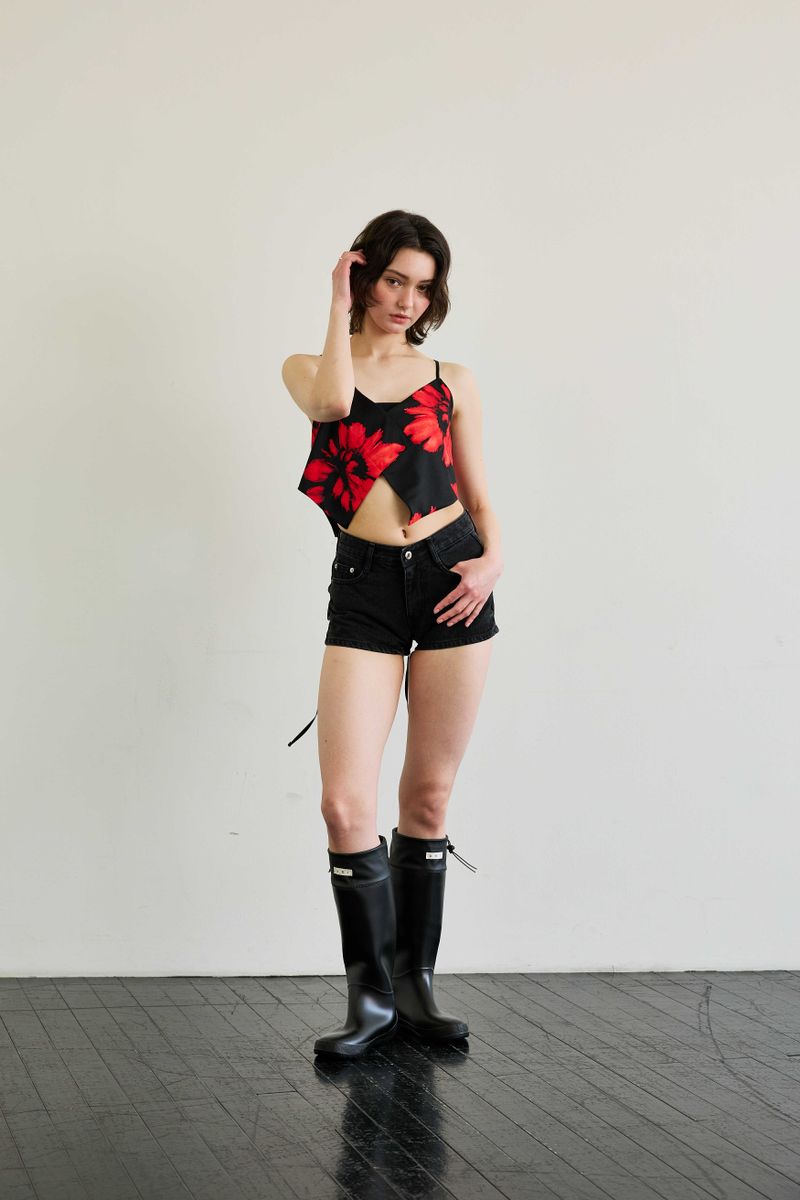 FLUTTER TOP / RED
