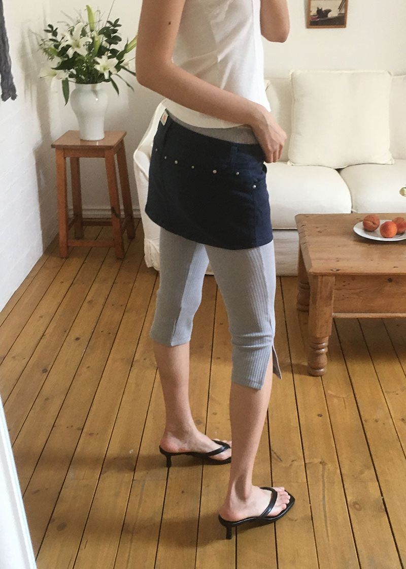 STUD MICRO SKIRT SHORTS