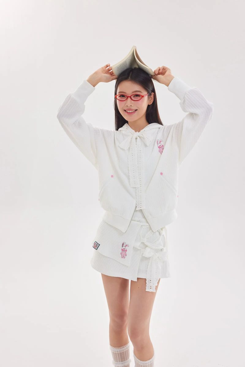 Off the Clock Hooded Jacket (White)