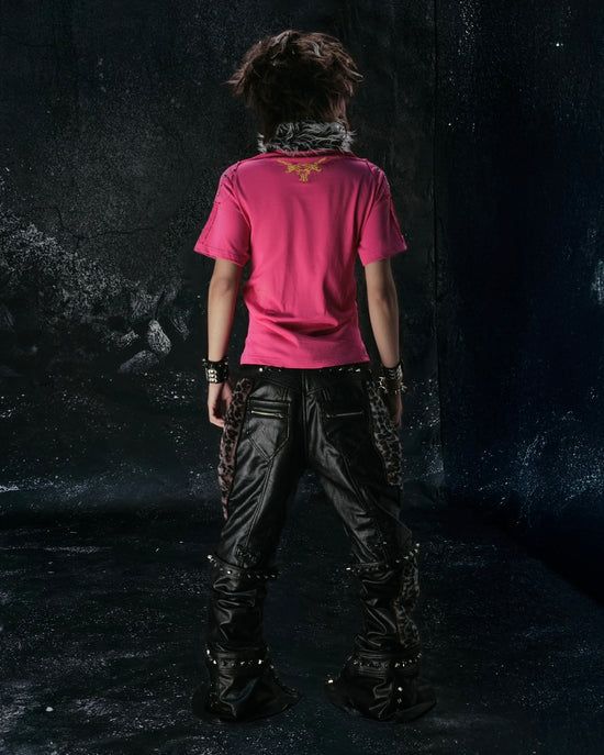"BBY TECHBOI" FUR PINK POLO
