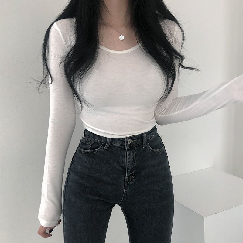 フリースドスクープネックトップ