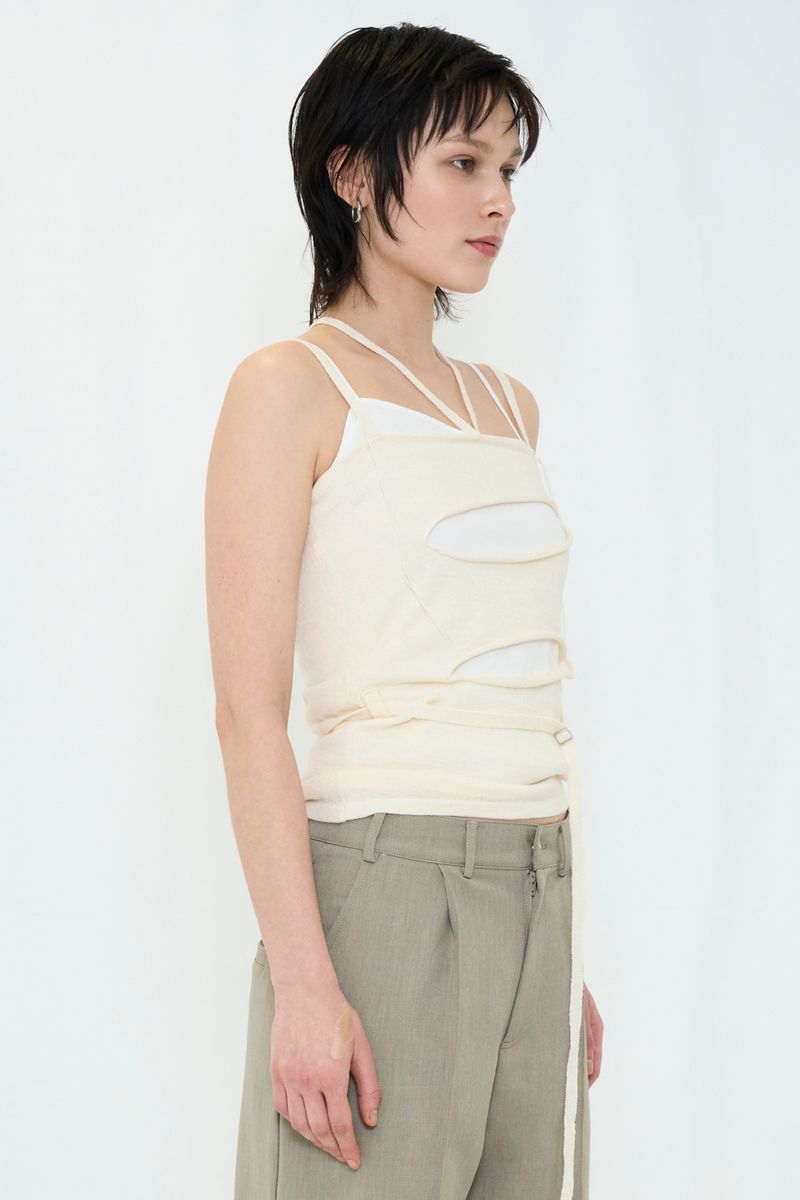 LAYERED KNIT CAMISOLE