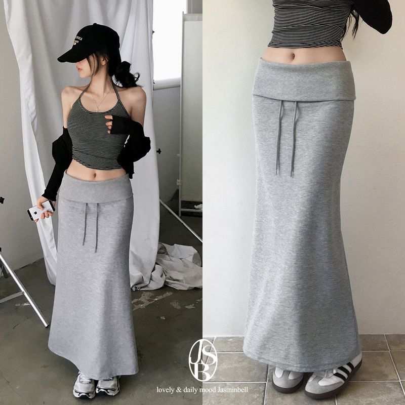 Fuzz Folding Banded Maxi Skirt