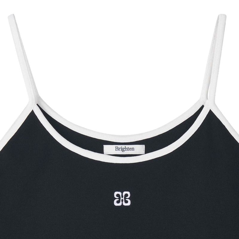 Essential Contrast Sleeveless Black