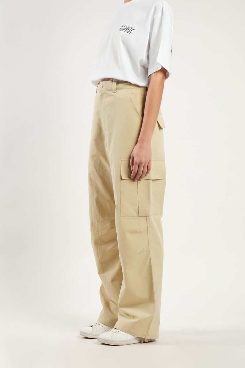 STRING CARGO PANTS [CREAM YELLOW]
