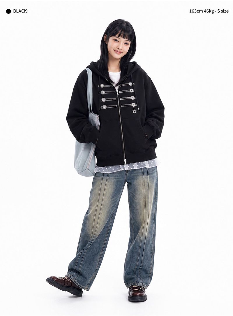 NAPOLEON 2-WAY ZIP-UP (3color)