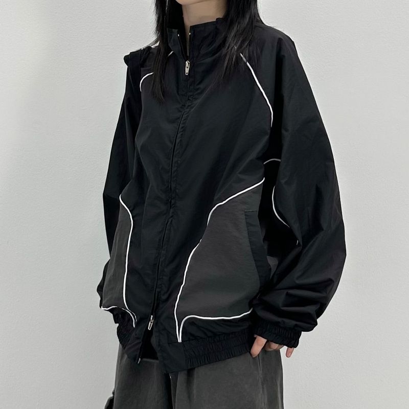 PEARCLAN（ペアクラン）の「piping mesh blouson jacket（Jackets/Outerwear）」