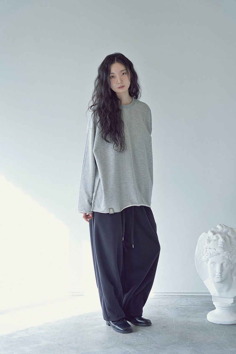 2-LAYER MICRO FLEECE SWEAT PANTS (Black)