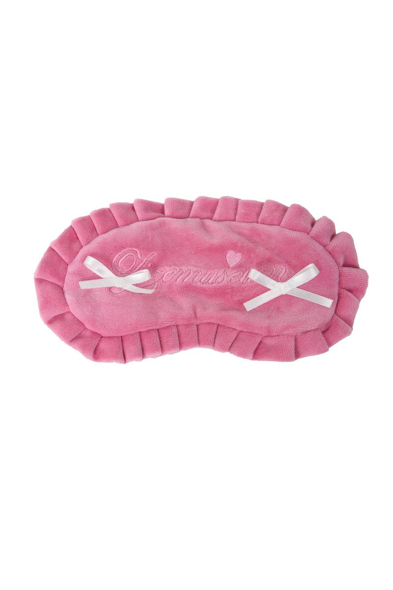 VELVET RIBBON PAJAMA EYE PATCH (PINK)