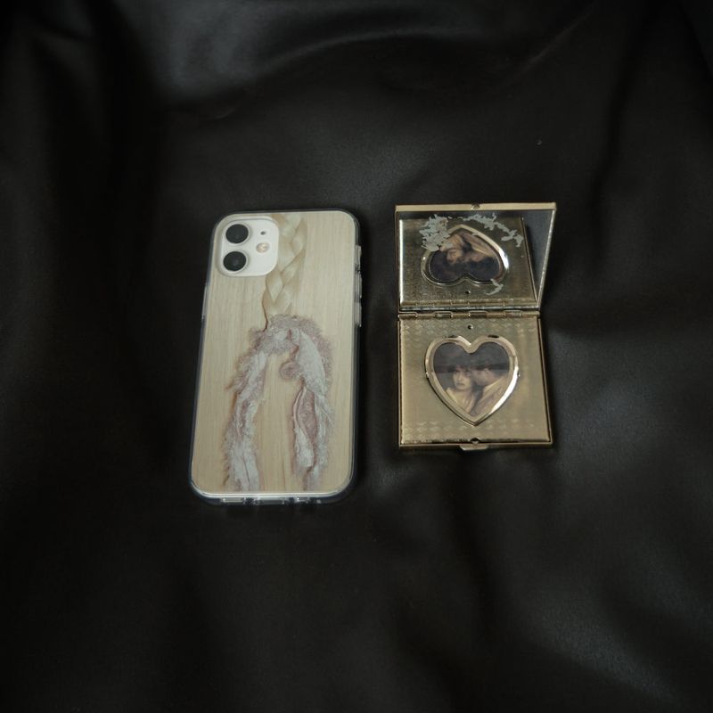 [MADE] blond jelly hard phone case (grunge pink)