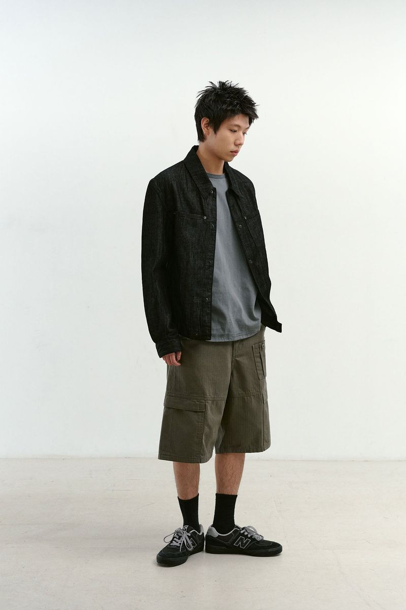Linen Engineered Jacket (Black)