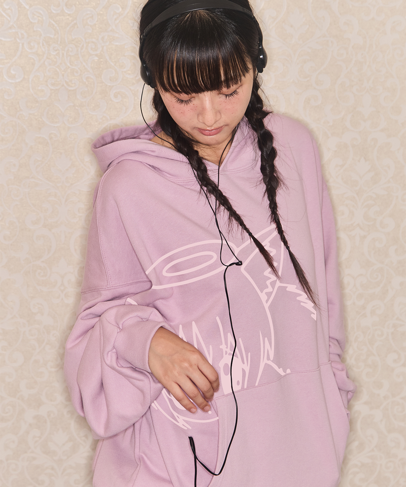 CAT GIRL HOODIE - PINK